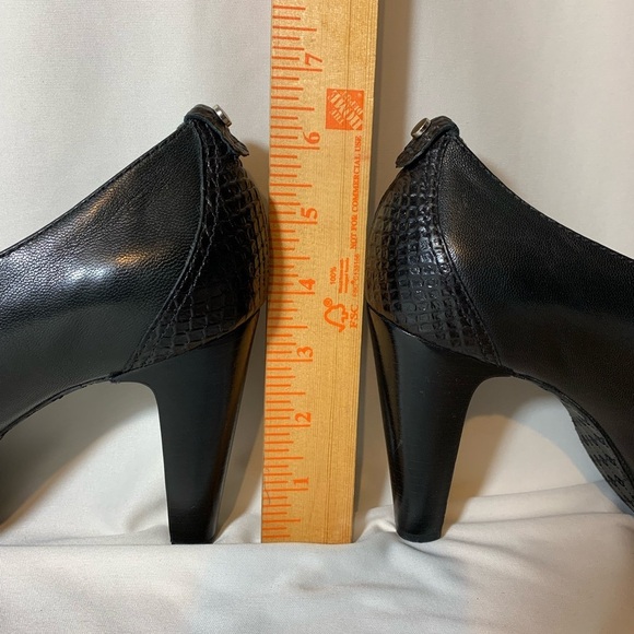 Antonio Melani Womens Open Toe Black High Heels Shoes Size 9.5 - Picture 9 of 11